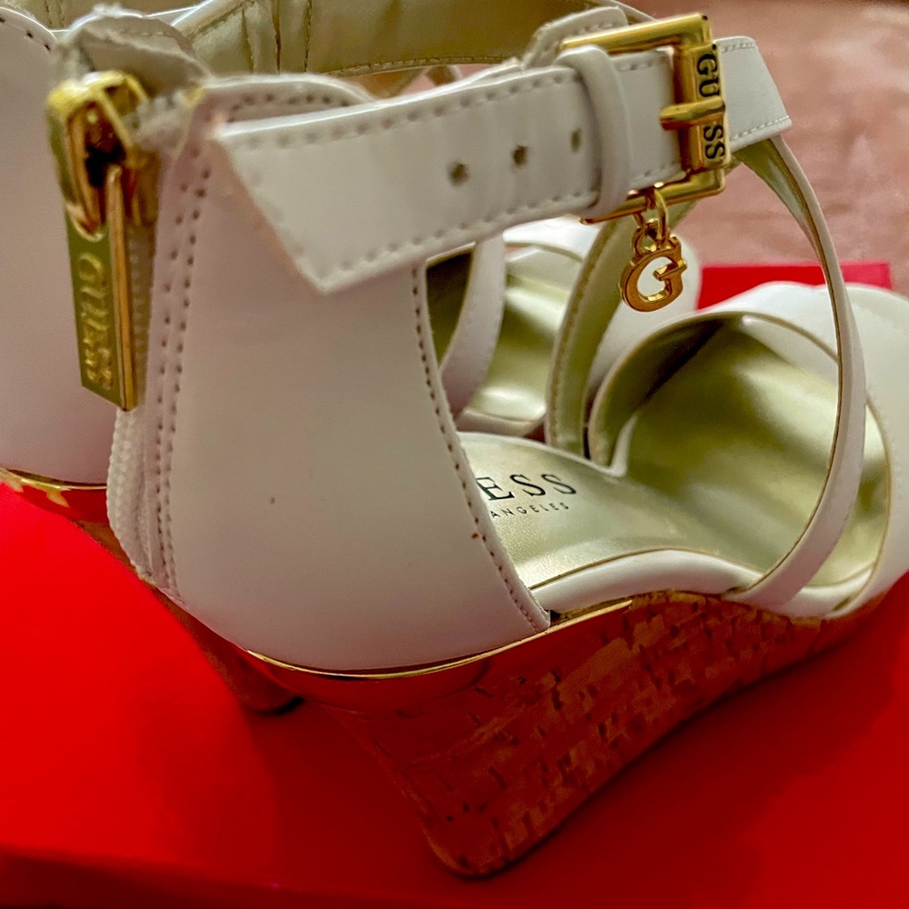 Guess platform wedges new in box